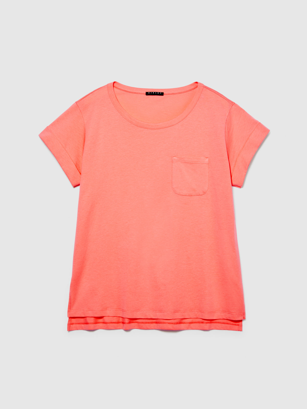 T-shirt con taschino 100% cotone bio