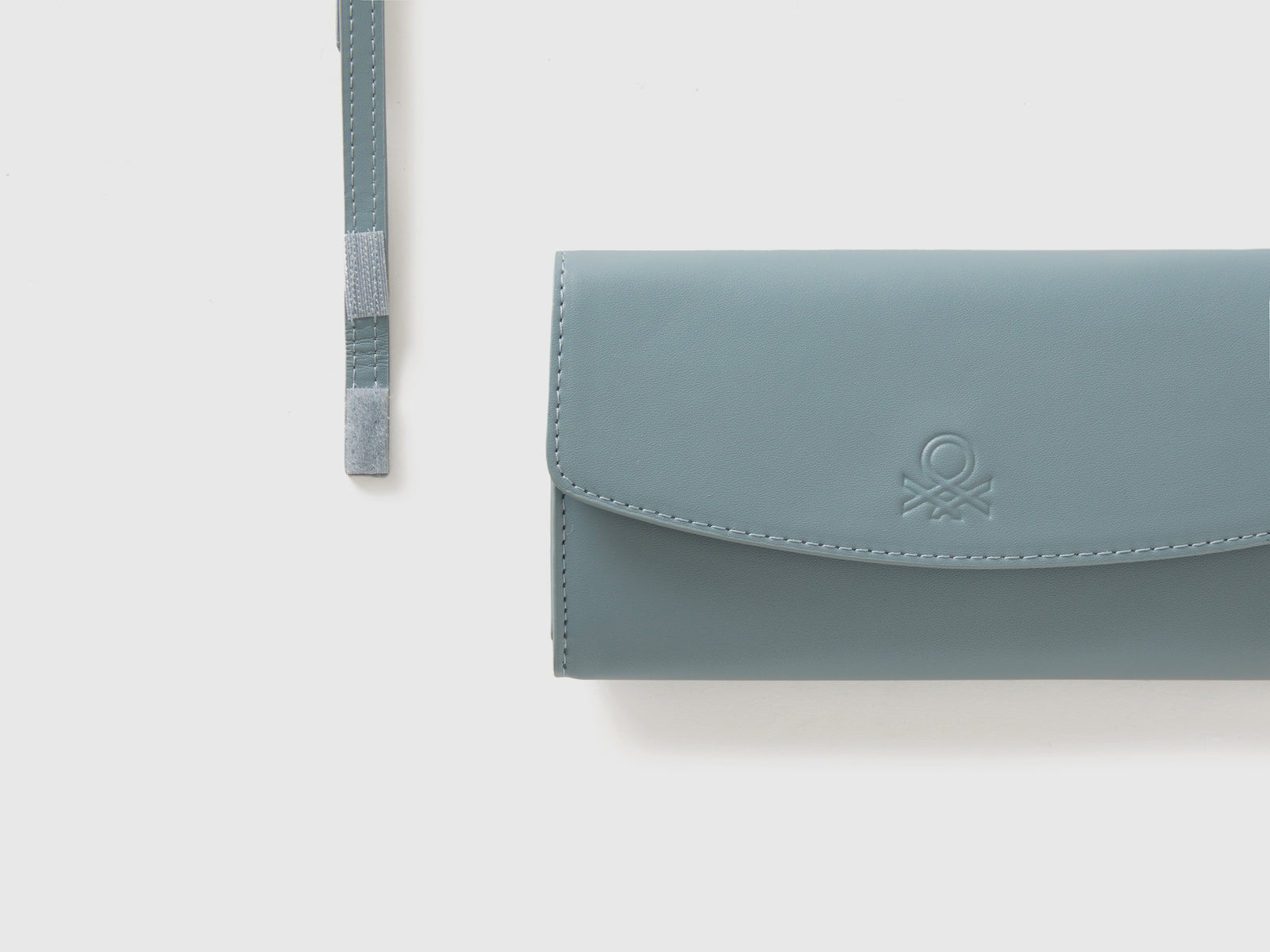 Borsetta in tessuto spalmato da bambina grigio perla 3 | Benetton Outlet