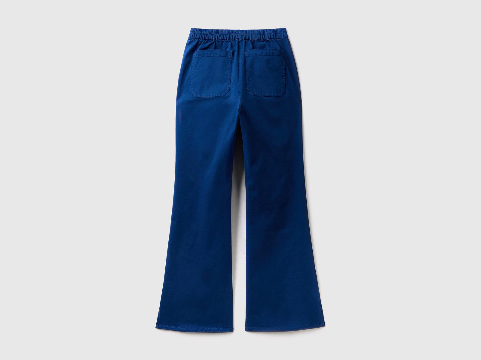 Pantaloni a zampa con spacchi da donna blu scuro 2 | Benetton Outlet