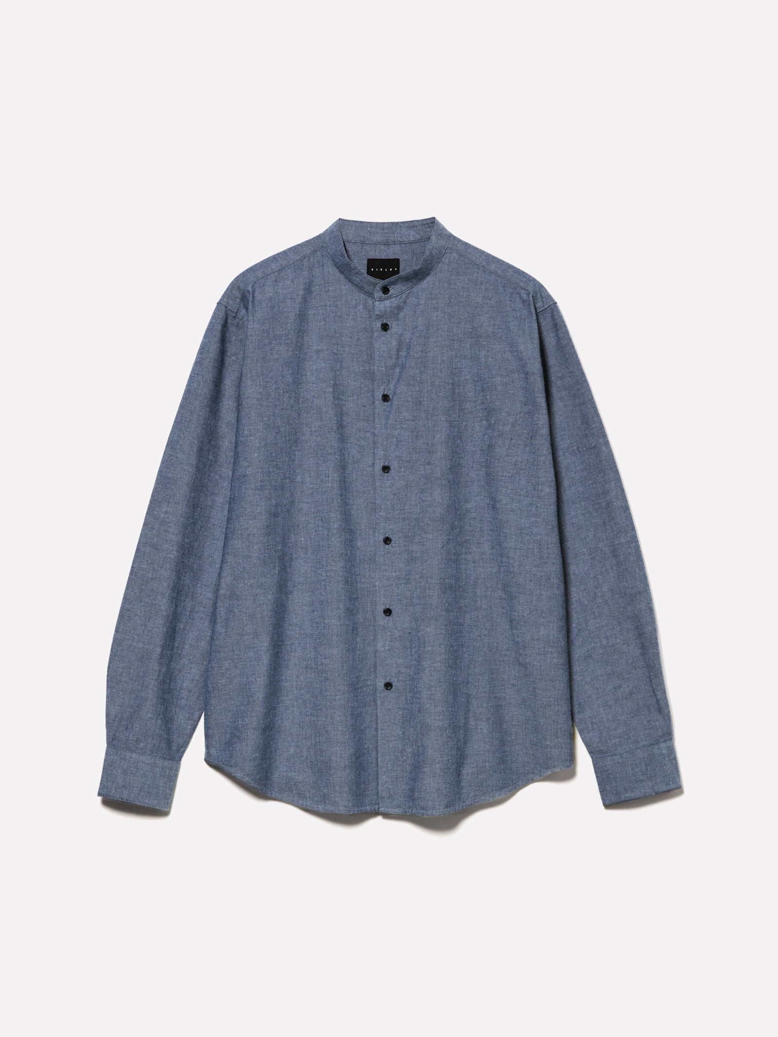 Camicia alla coreana da uomo grigio | Sisley Outlet