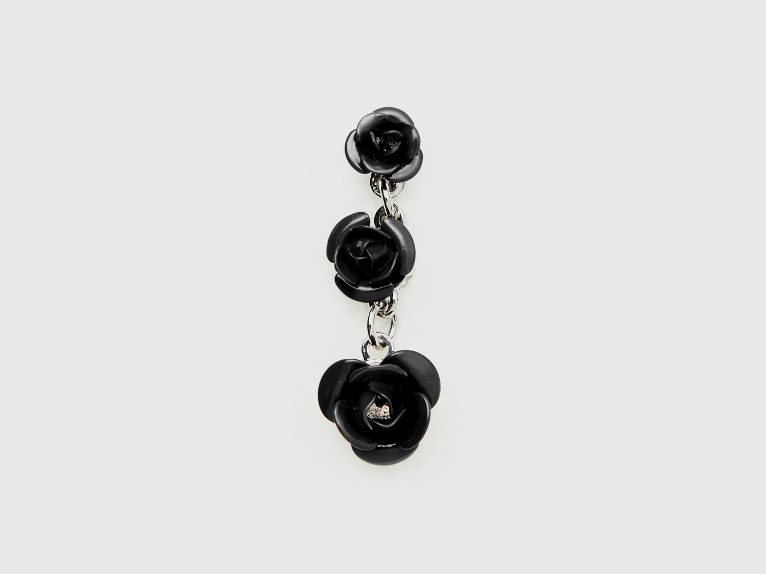 Orecchini pendenti con rose da donna nero | Benetton Outlet