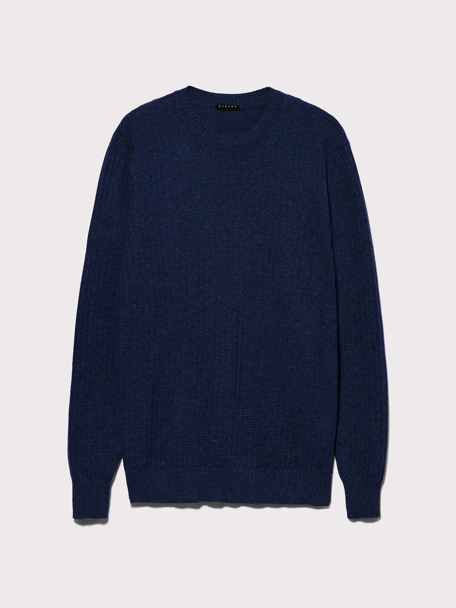 Maglia in punto 3D da uomo blu scuro | Sisley Outlet