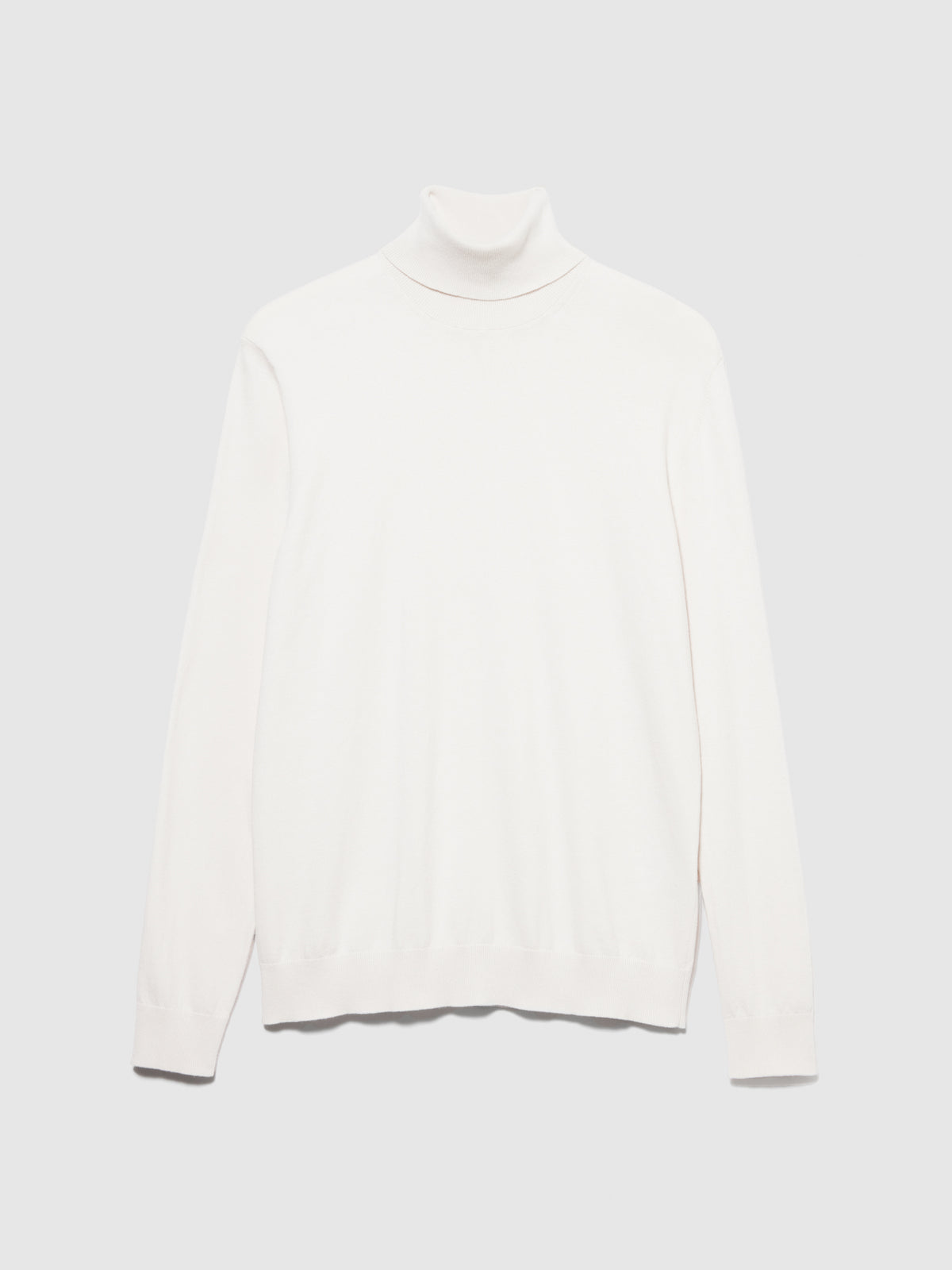 Maglia tinta unita con collo alto