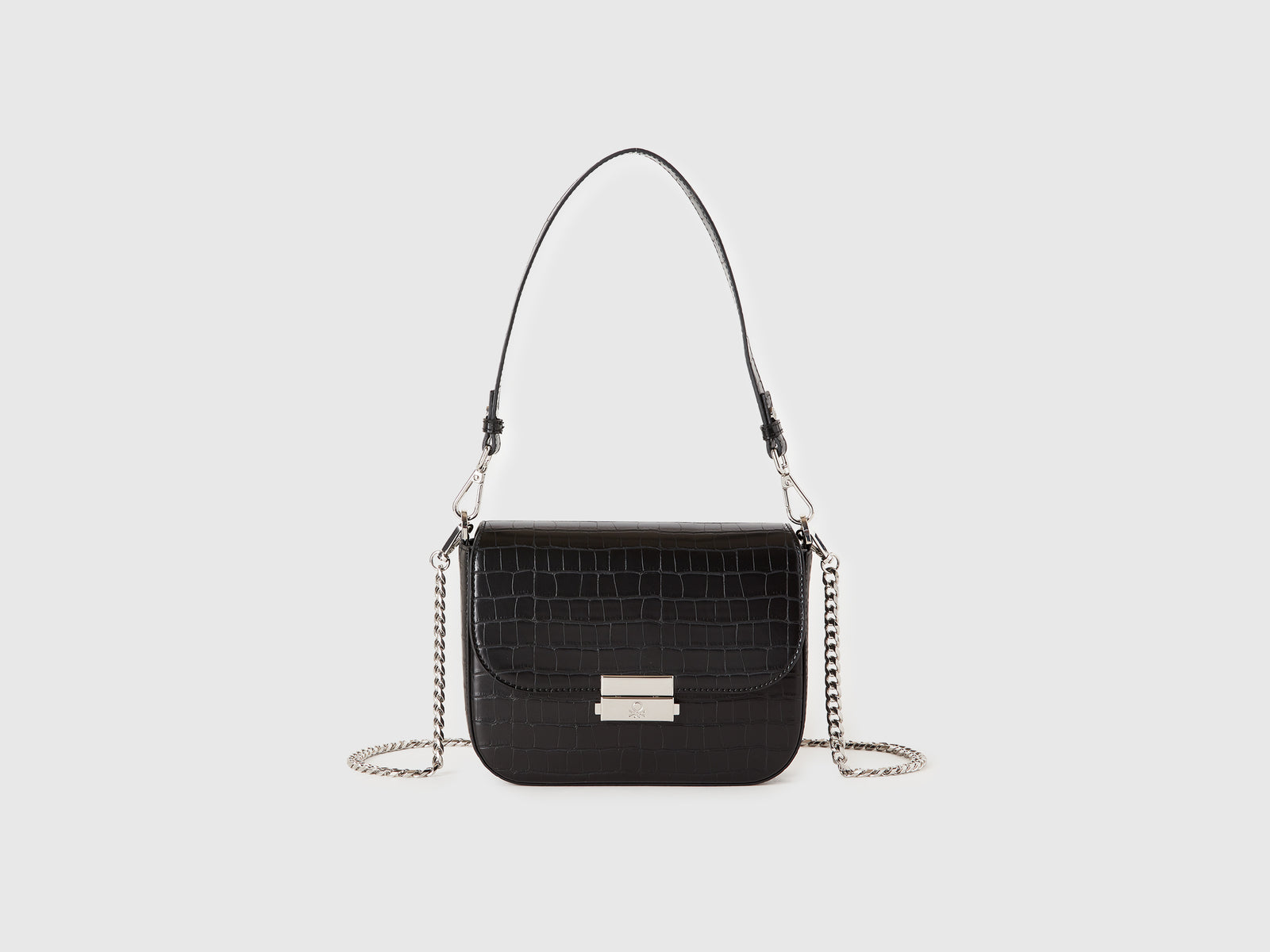 Be Bag piccola con stampa cocco da donna nero | Benetton Outlet