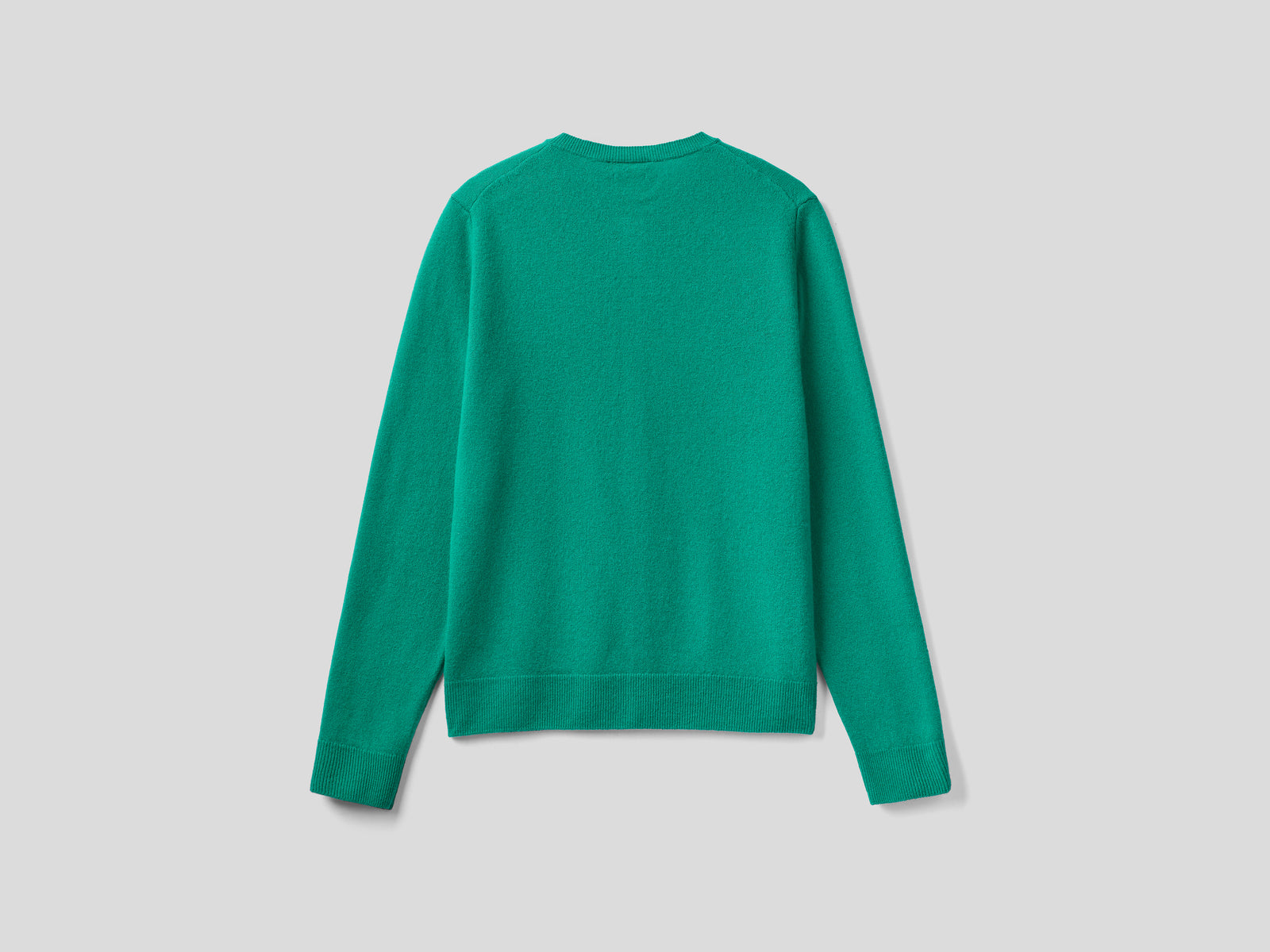 Cardigan girocollo in pura lana vergine da donna verde 2 | Benetton Outlet