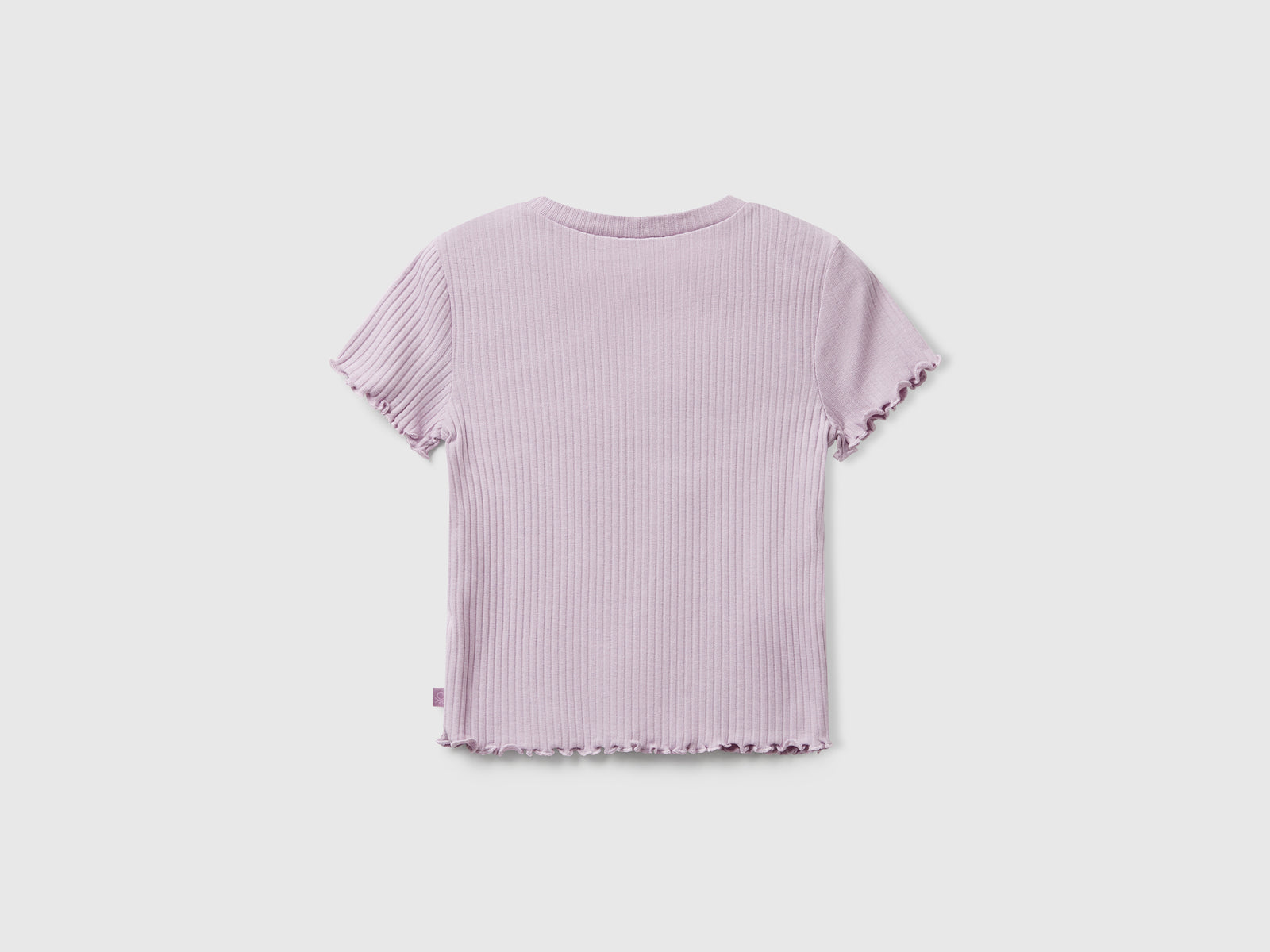 T-shirt a manica corta da bambina lavanda 2 | Benetton Outlet