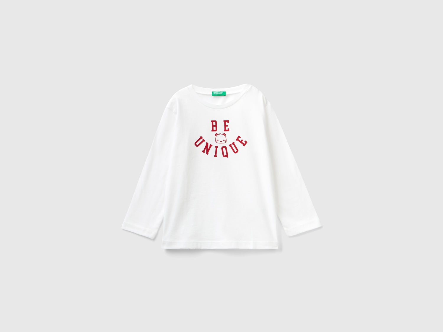 T-shirt con stampa slogan da bimbo bianco | Benetton Outlet