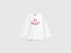 T-shirt con stampa slogan