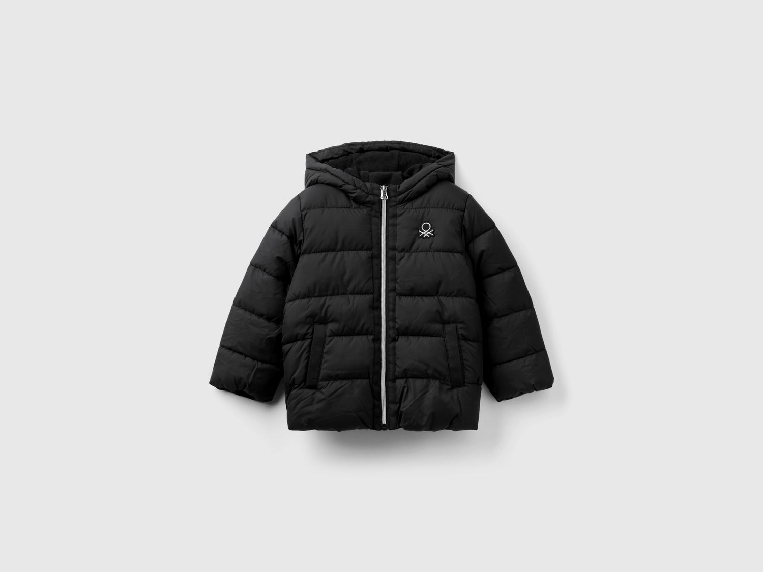 Giubbino imbottito "Rain Defender" da bimba nero | Benetton Outlet