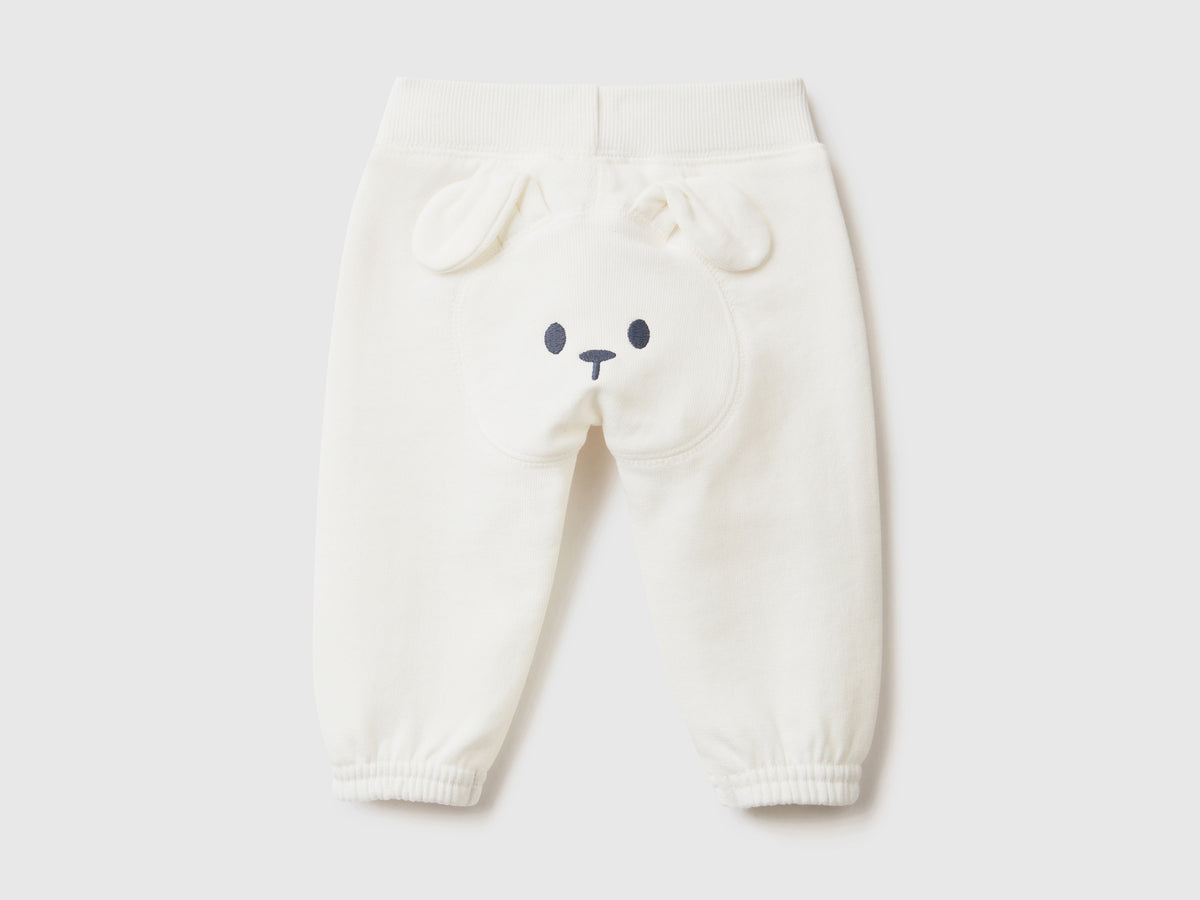 Pantaloni lunghi in felpa di puro cotone