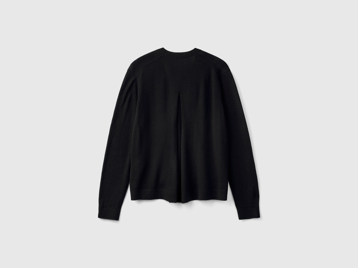 Maglia scollo a V in pura lana Merino