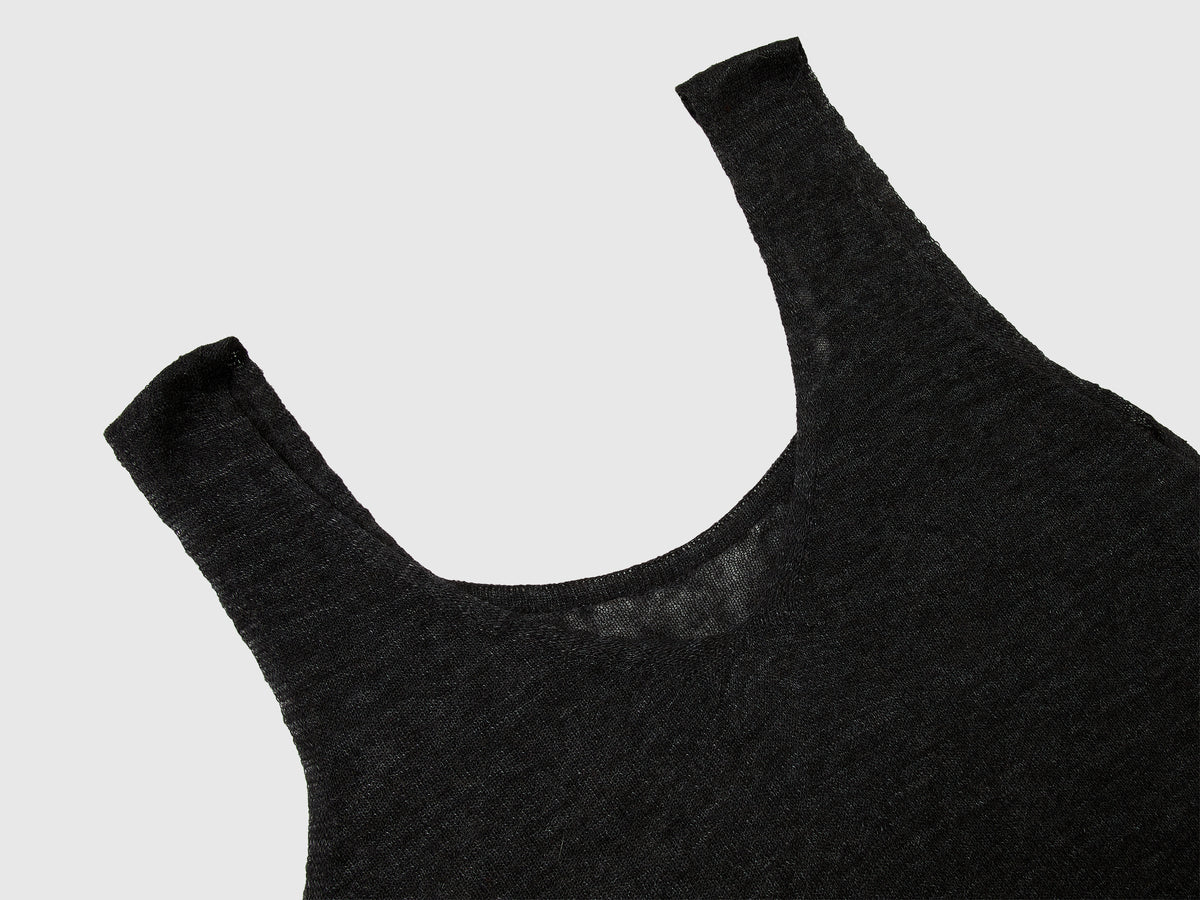 Canotta reversibile in misto alpaca