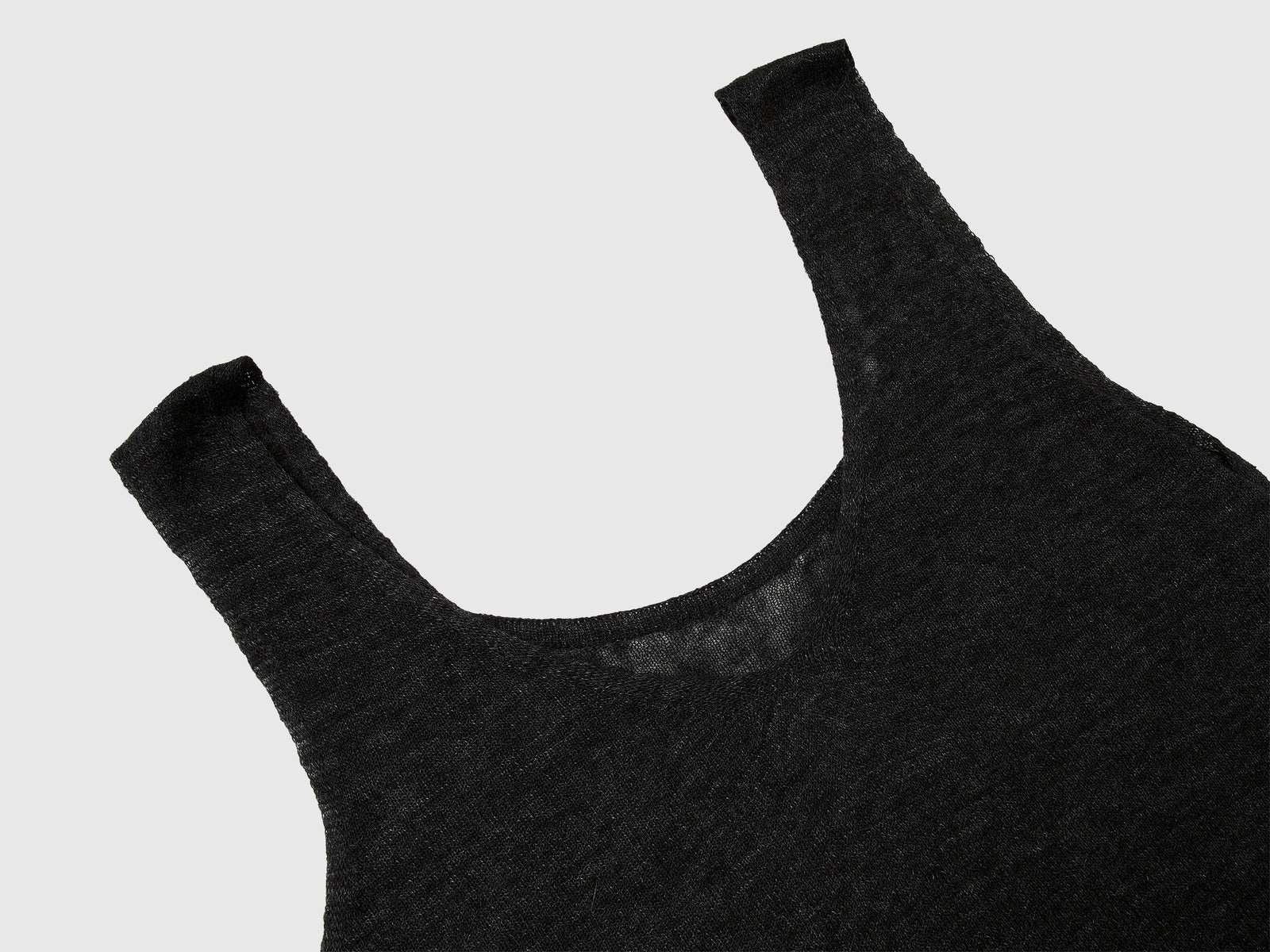 Canotta reversibile in misto alpaca da donna grigio scuro 3 | Benetton Outlet