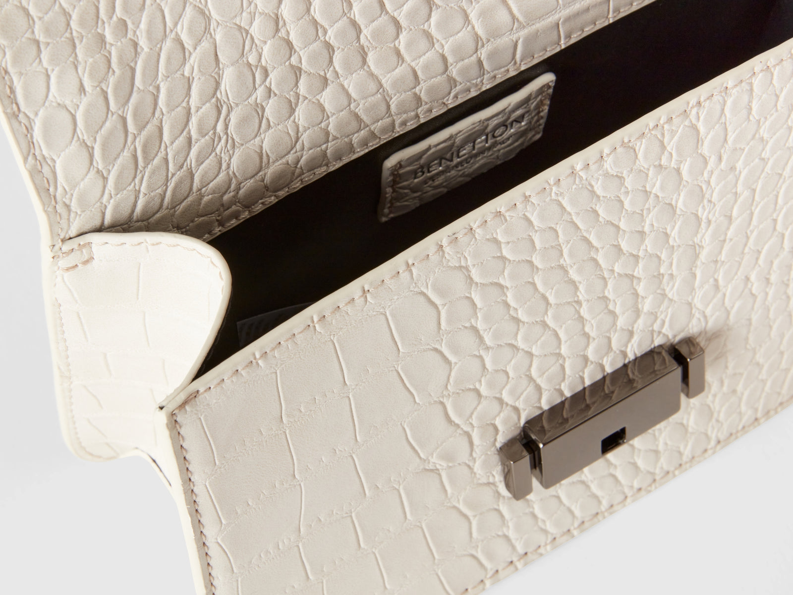 Be Bag piccola stampa cocco da donna bianco panna 3 | Benetton Outlet