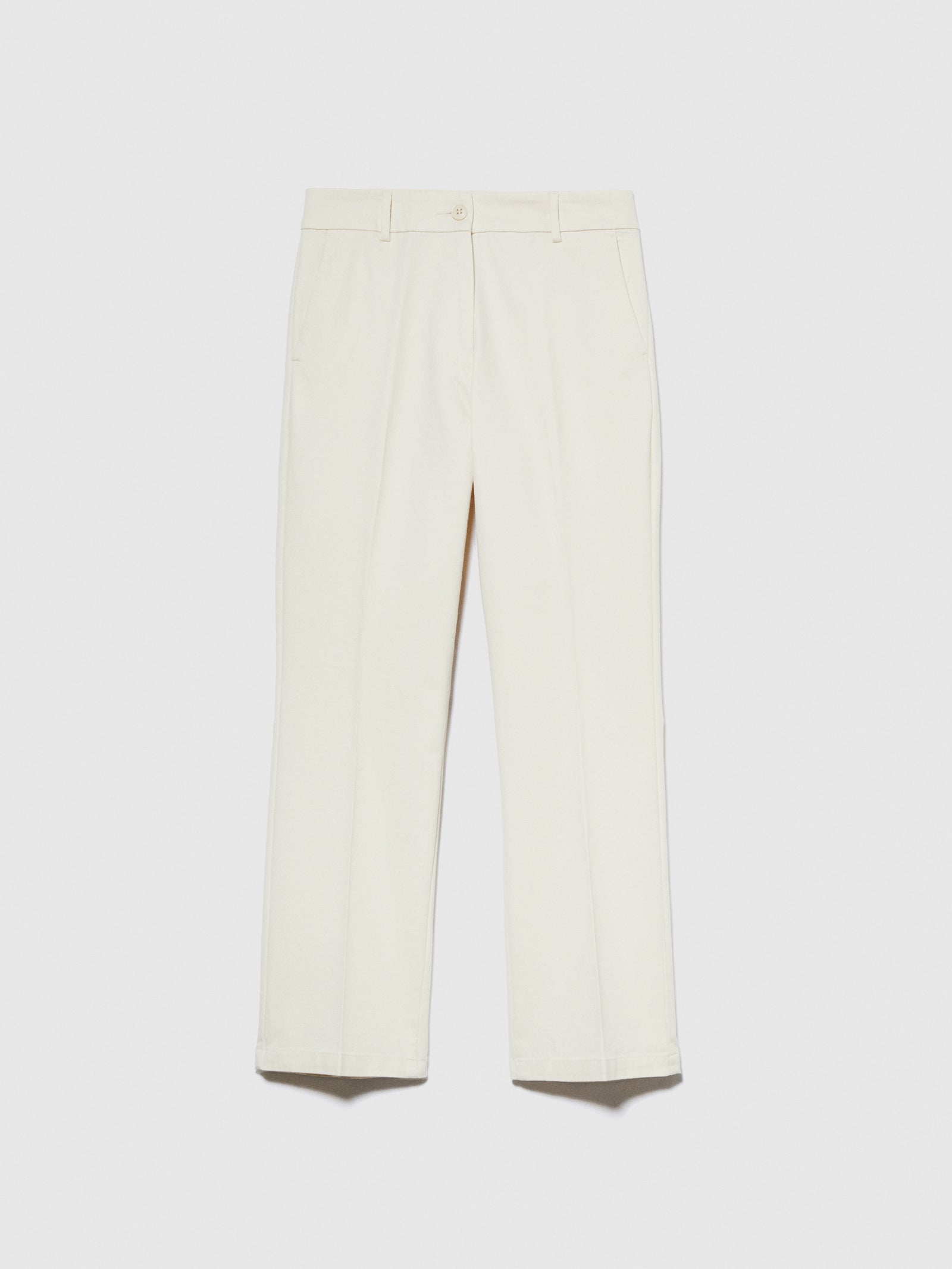 Pantaloni slim fit da donna bianco panna | Sisley Outlet