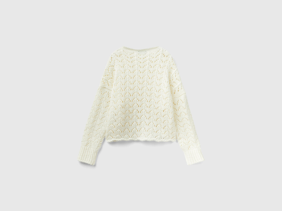Maglia effetto uncinetto