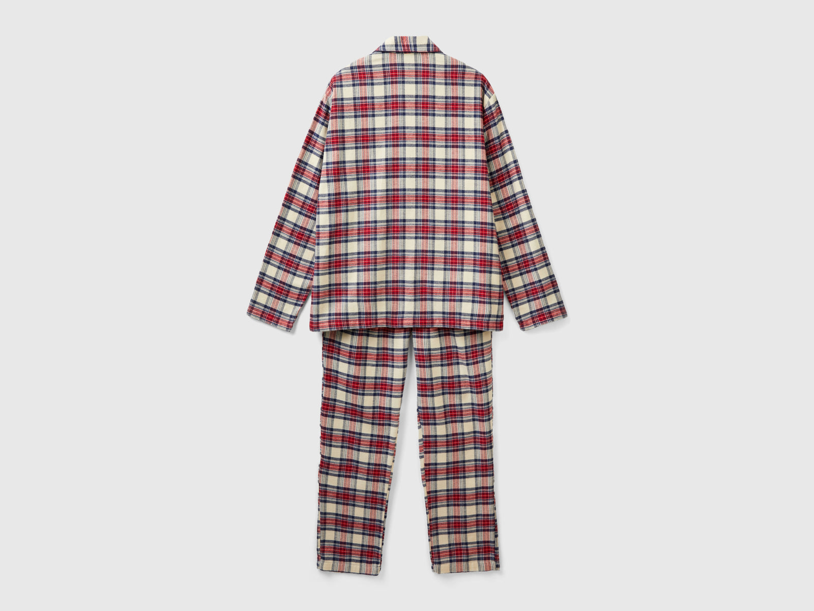 Pigiama tartan in flanella da uomo multi-color 2 | Benetton Outlet
