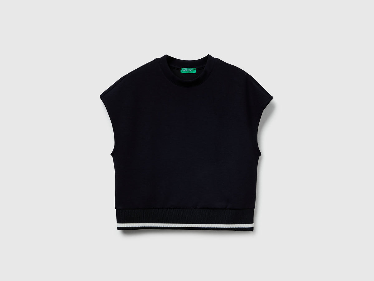Maglia smanicata in Modal stretch