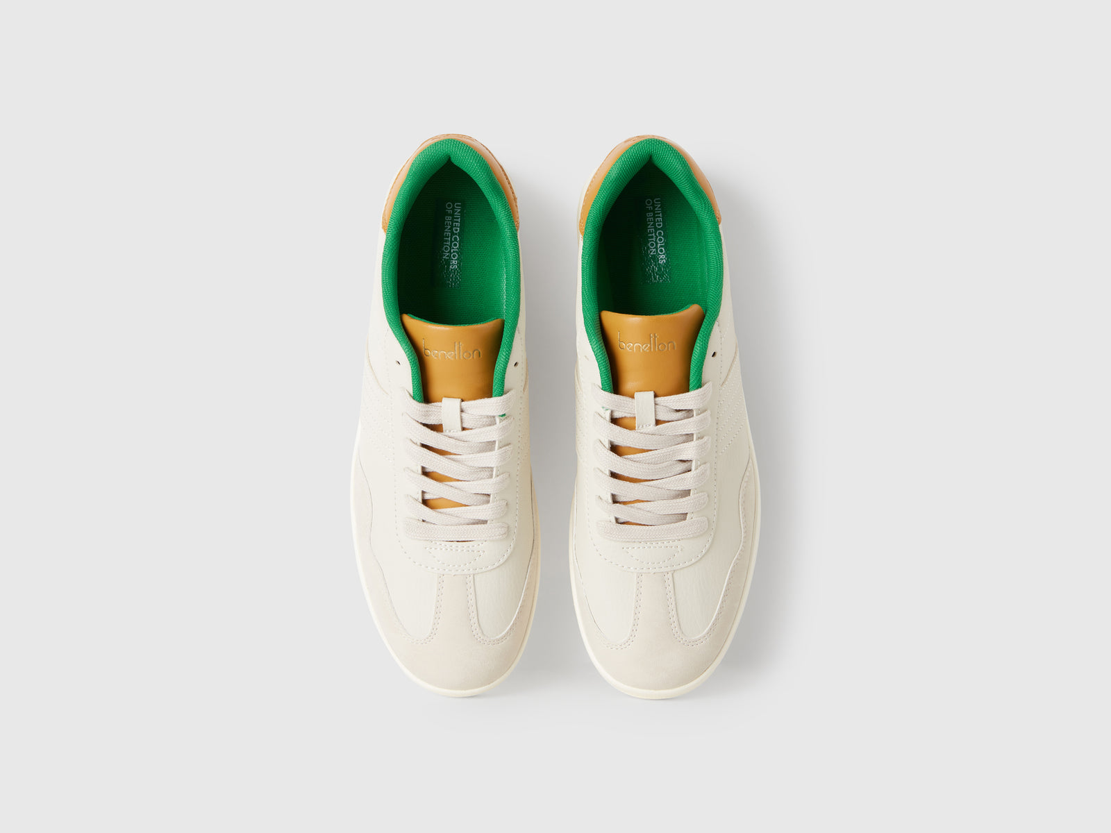 Sneakers basse da uomo bianco panna 2 | Benetton Outlet