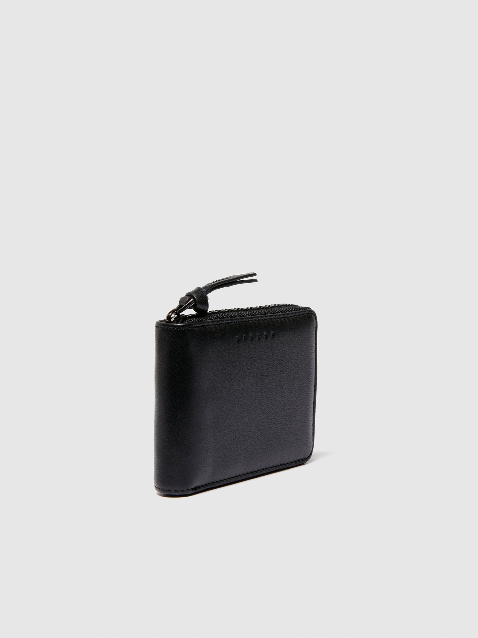 Portafogli in pelle con zip da uomo nero 3 | Sisley Outlet
