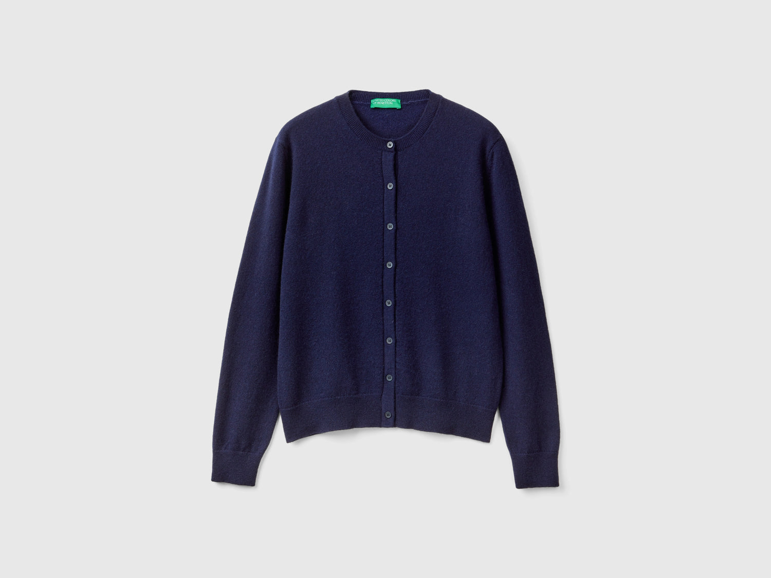 Cardigan blu notte in puro cashmere da donna blu scuro | Benetton Outlet