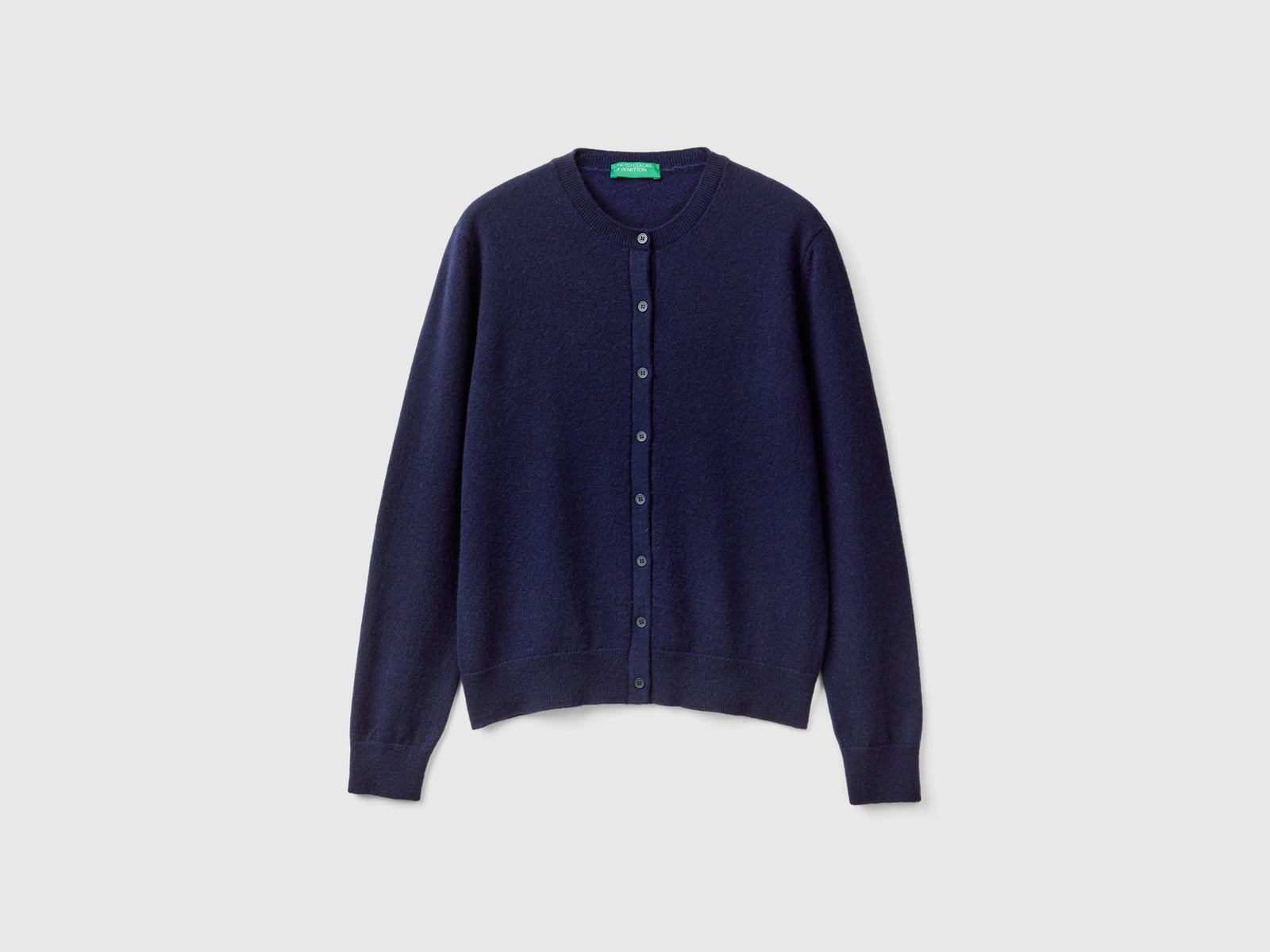 Cardigan blu notte in puro cashmere da donna blu scuro | Benetton Outlet