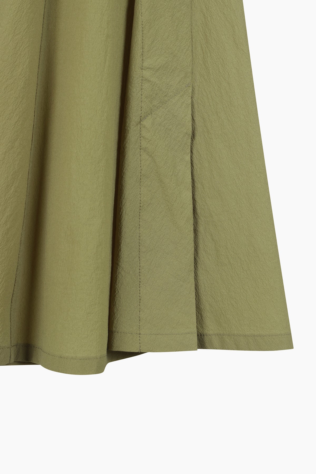Gonna midi khaki con bottoni