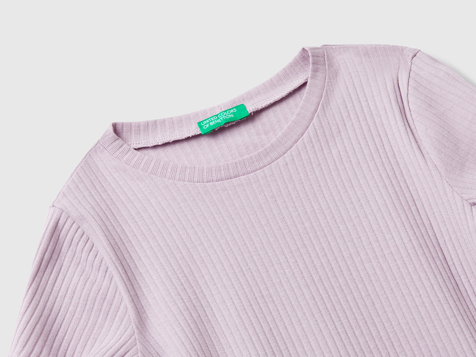 T-shirt a manica corta da bambina lavanda 3 | Benetton Outlet