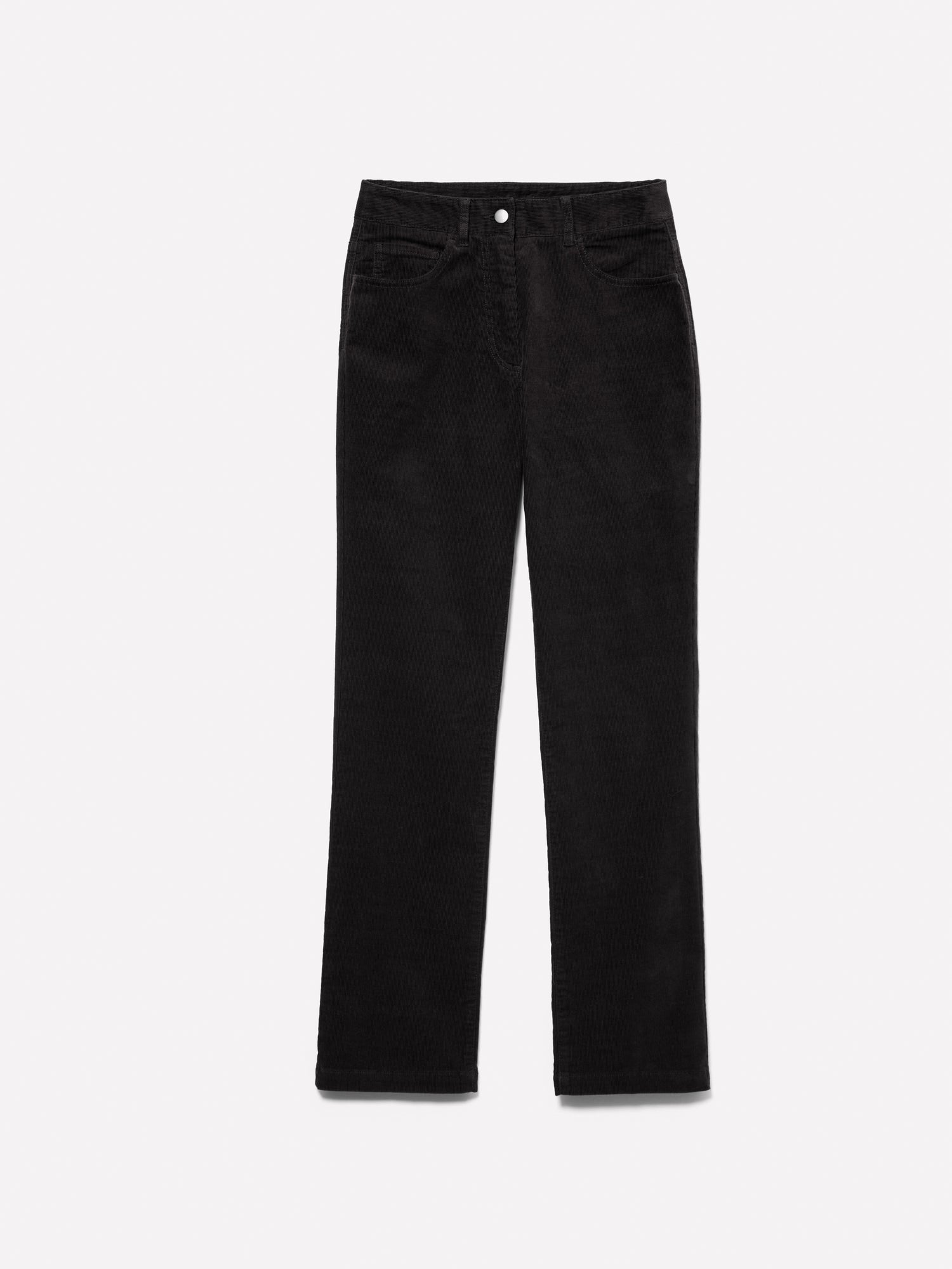 Pantaloni in velluto a costine da donna nero | Sisley Outlet