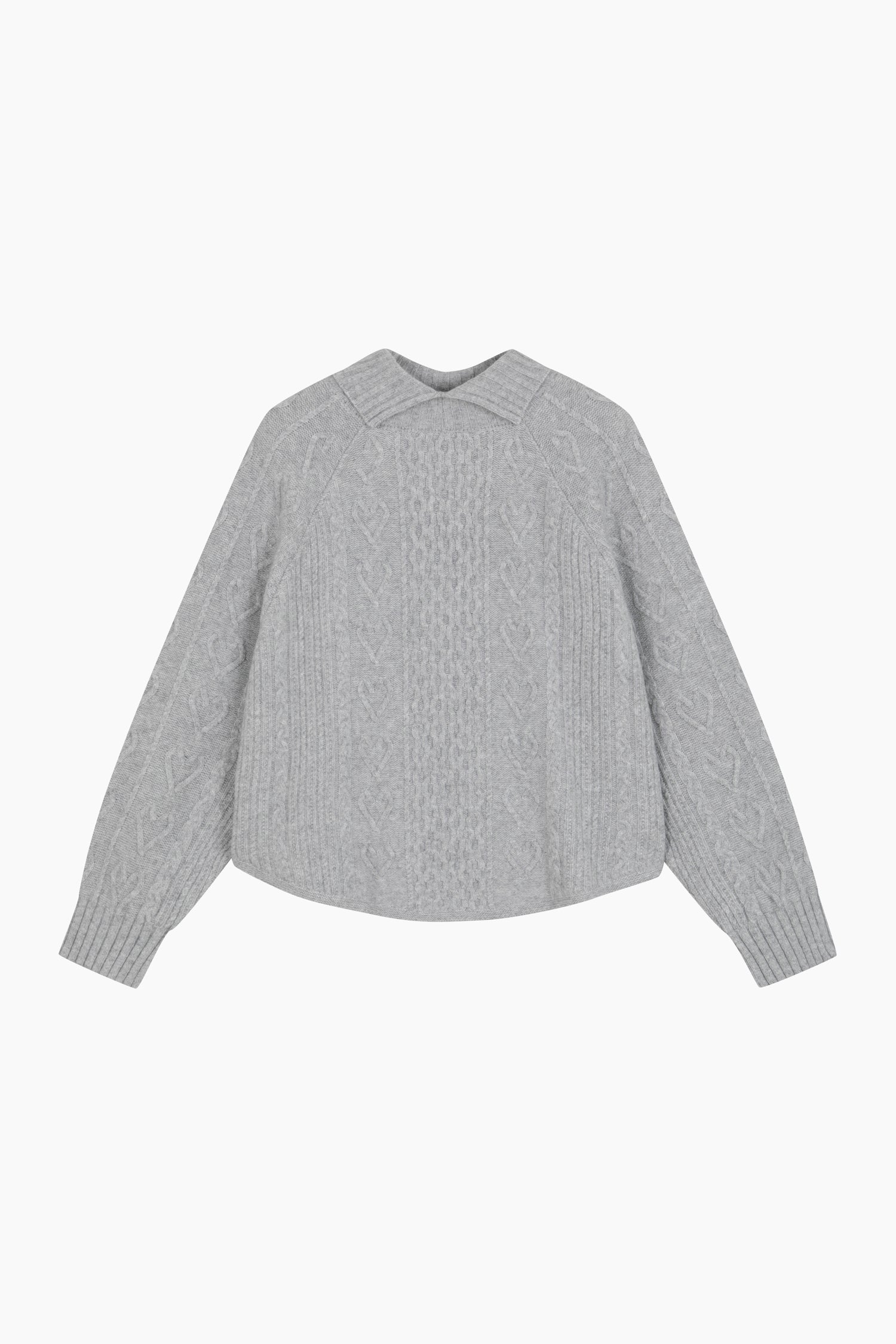 Maglia lavorata da donna grigio chiaro 2 | Sisley Outlet