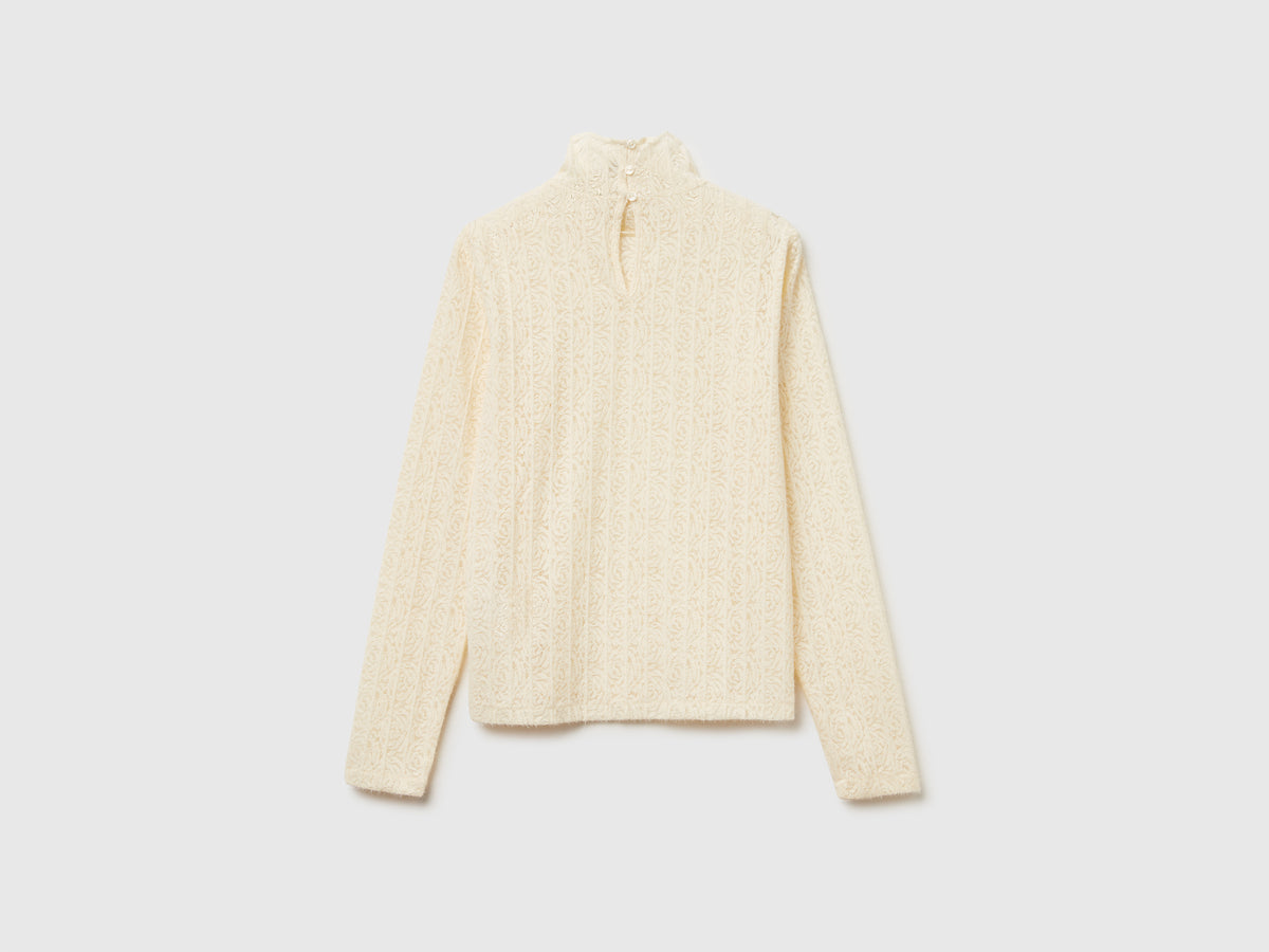 Blusa in pizzo slim fit