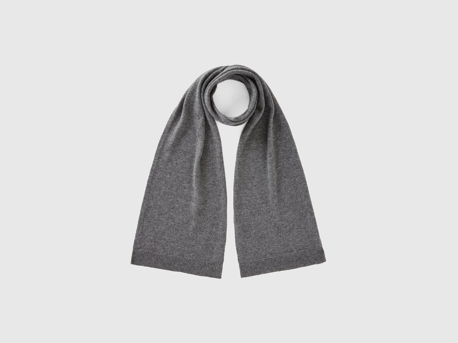 Sciarpa in puro cashmere da donna grigio scuro | Benetton Outlet