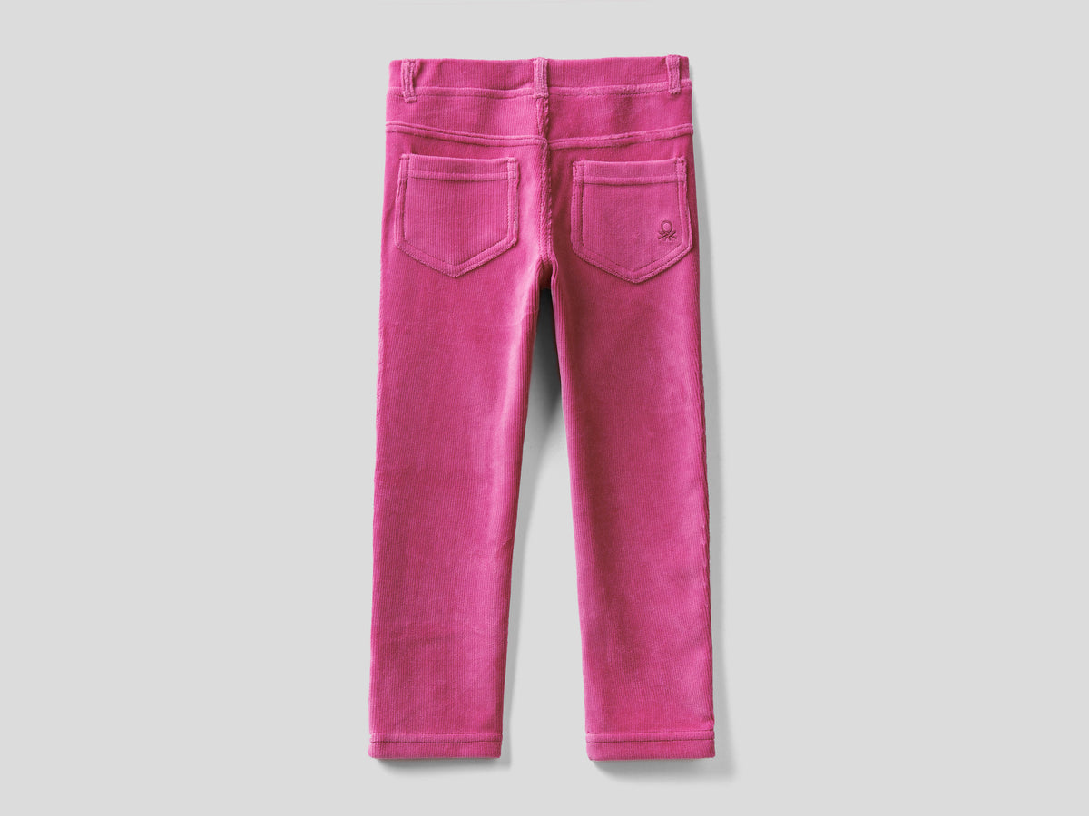 Pantaloni in ciniglia a costine
