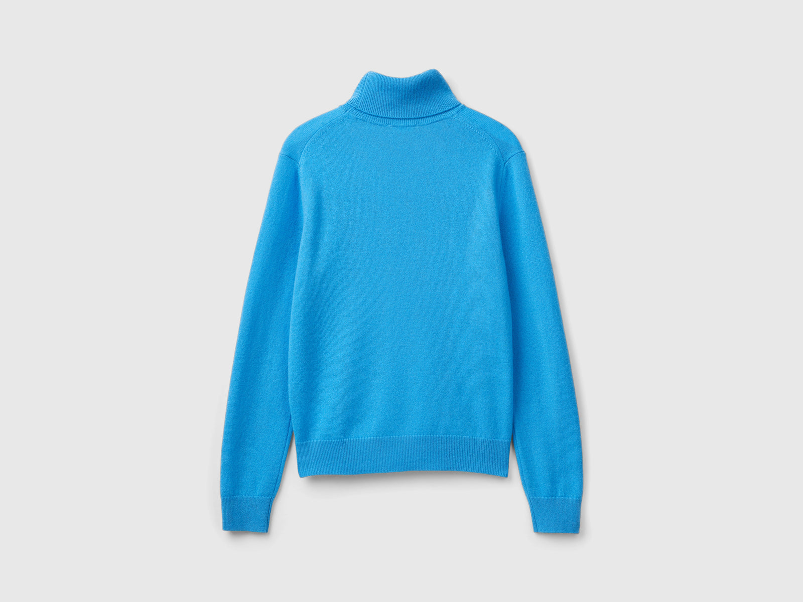 Dolcevita in puro cashmere da donna azzurro 2 | Benetton Outlet