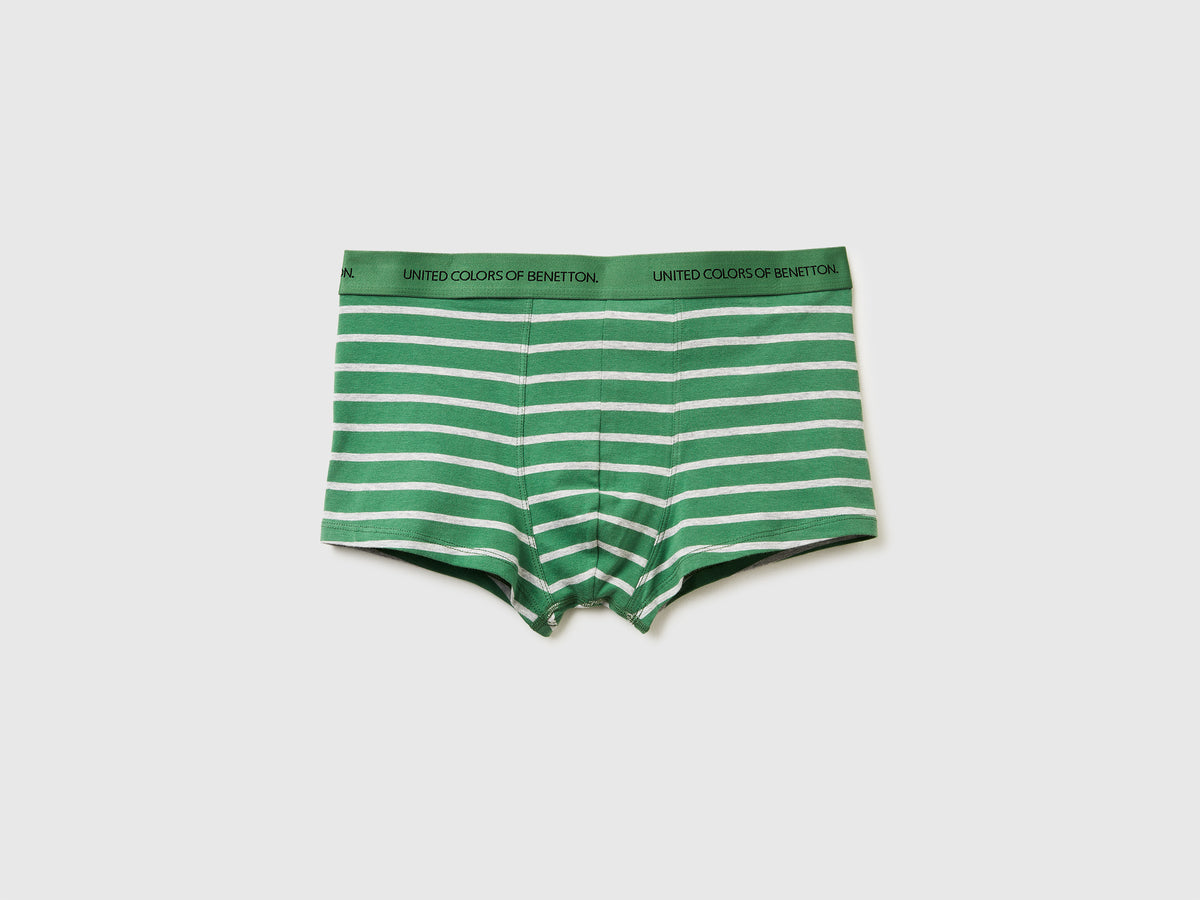 Boxer a righe in cotone stretch