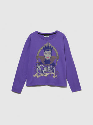 T-shirt con glitter e stampa ©Disney