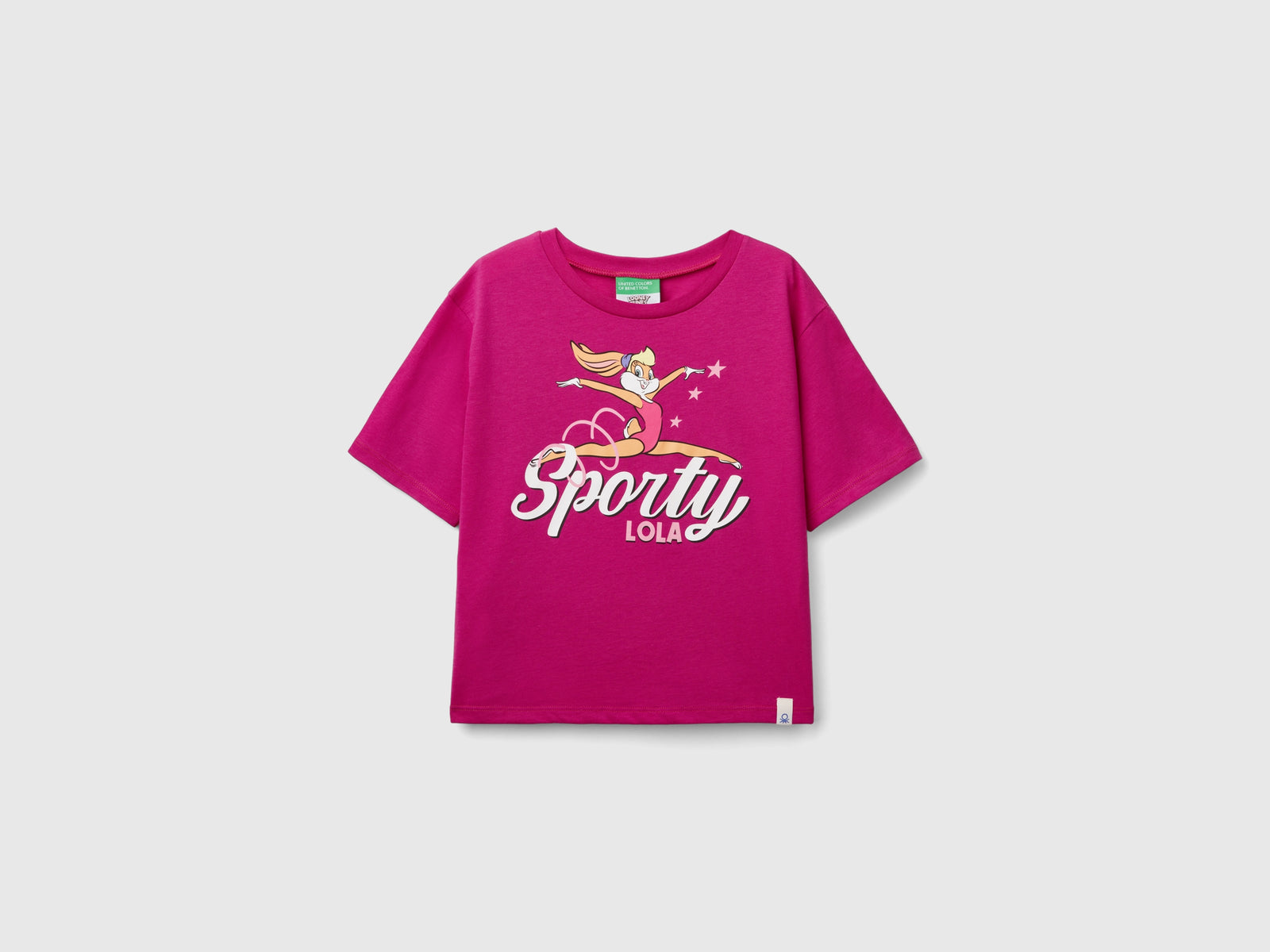 T-shirt boxy fit ©Looney Tunes da bambina fucsia | Benetton Outlet