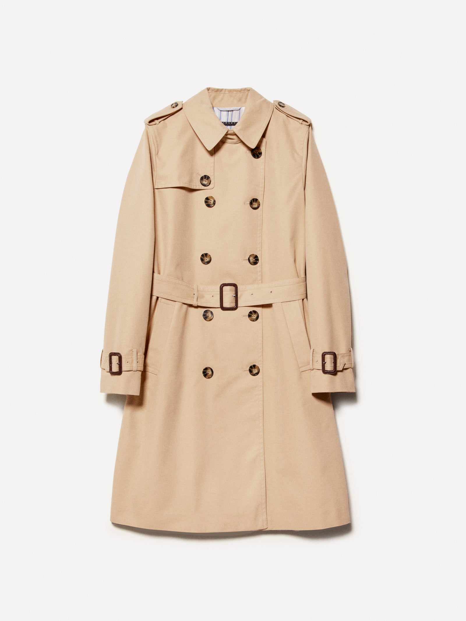 Trench cammello slim fit da donna beige | Sisley Outlet