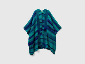 Poncho in misto lana