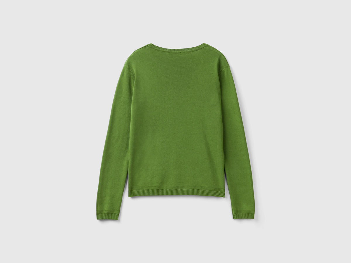 Maglia girocollo in puro cotone