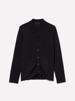 Cardigan con arriccio