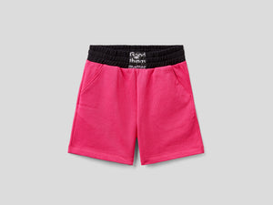Bermuda in felpa con elastico