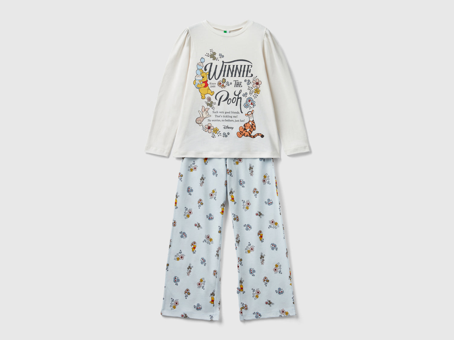 Pigiama lungo ©Disney Winnie the Pooh da bambina bianco panna | Benetton Outlet