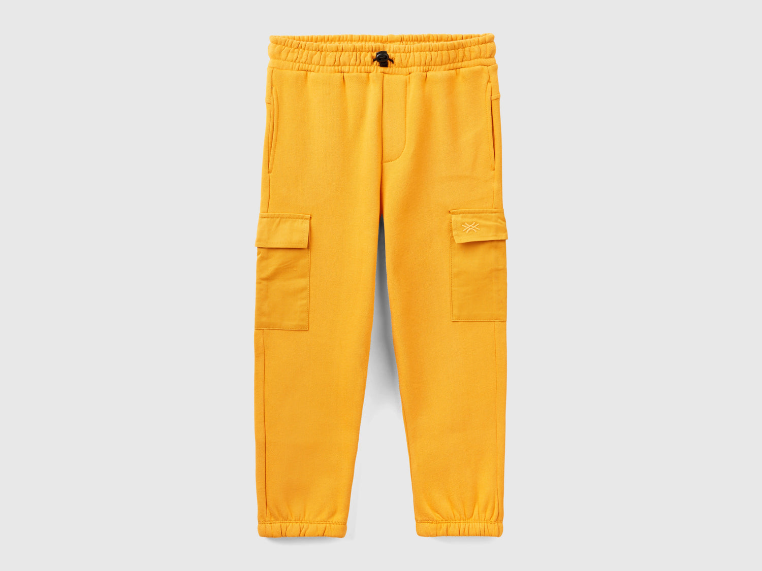 Joggers cargo in calda felpa da bambino giallo | Benetton Outlet