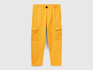 Joggers cargo in calda felpa