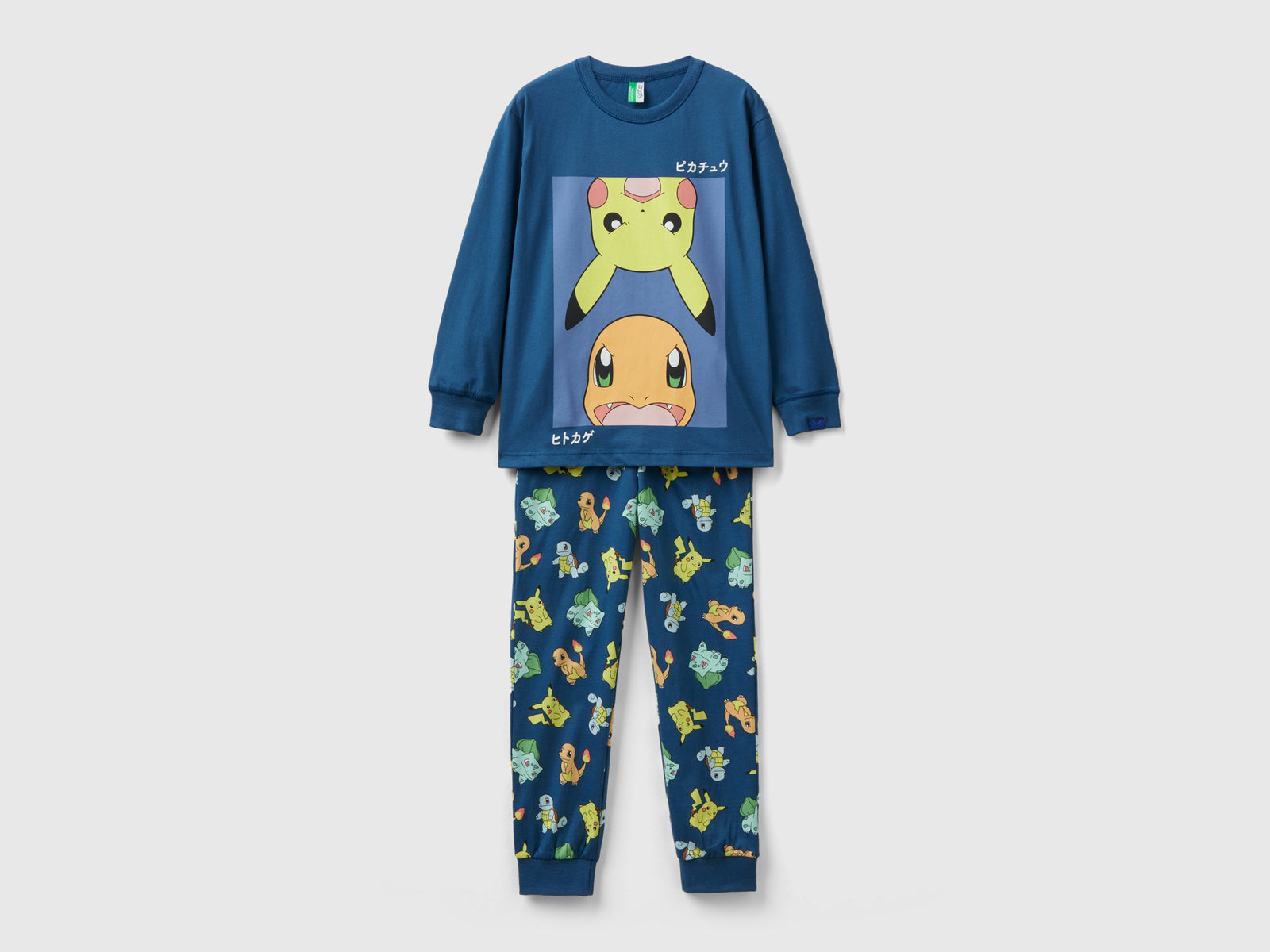 Caldo pigiama con stampa Pokémon da bambino blu | Benetton Outlet