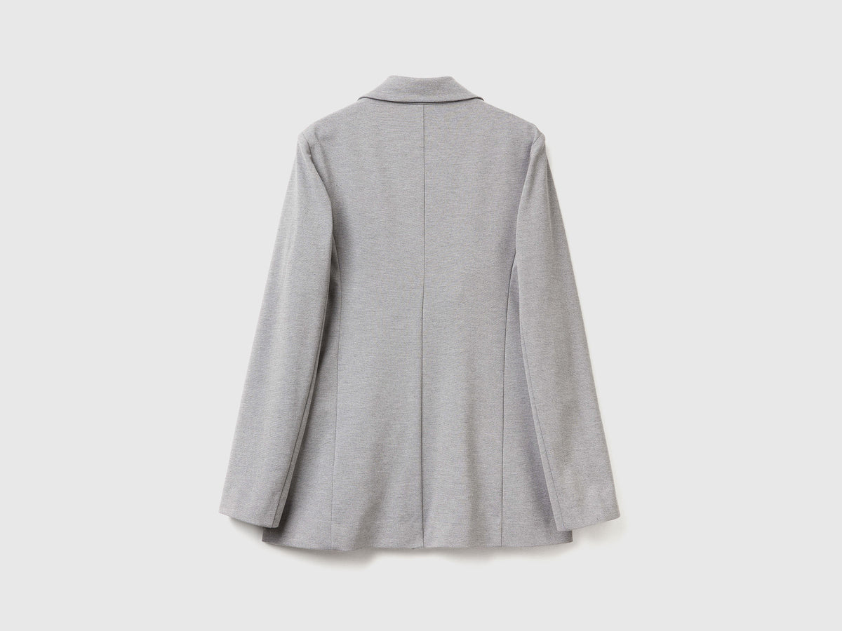 Blazer in misto viscosa stretch