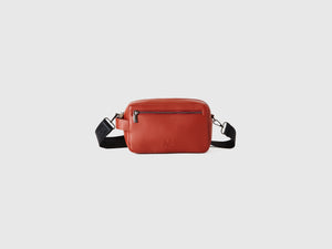 Borsa a tracolla in tessuto spalmato