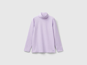 Stretch high-neck T-shirt