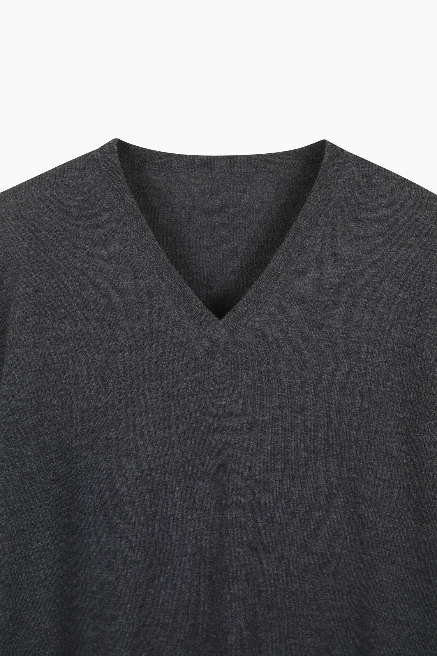 Maglia 100% lana con scollo a V da donna grigio scuro 3 | Sisley Outlet